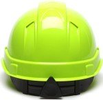 Pyramex Ridgeline Vented Hard Hat - Hi-Vis Lime