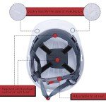 Leumoi 20 Pack Adjustable Safety Hard Hats