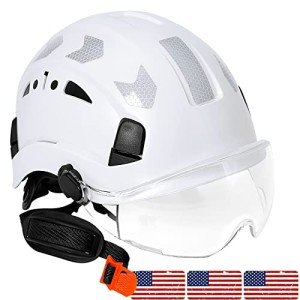 Reflective Vented Hard Hat for Construction Safety