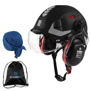 Safety Helmet with Visor and Ear Protection