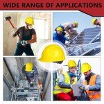 Adjustable Hard Hats with Vents - Yellow, 8 Pack