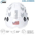 Reflective Vented Hard Hat for Construction Safety