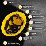 Vented Hard Hat with Ratcheting System - Carbon Fiber