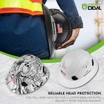 GREEN DEVIL Vented Hard Hat with Custom Design