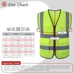 High Visibility Reflective Safety Vest with Pockets