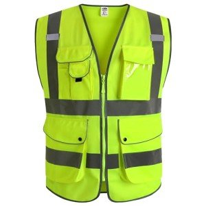 High Visibility Safety Vest with Reflective Strips