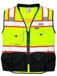 Kishigo Hi-Vis Surveyors Vest with 10 Pockets