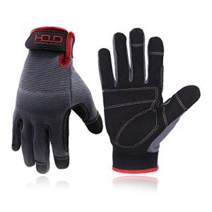 Men's Touchscreen Utility Gloves with Padded Knuckles
