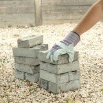 G & F Safety Cuff Work Gloves, Grey, Large