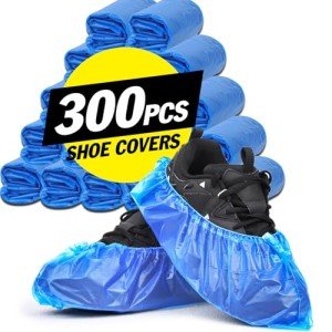 300 Disposable Non-Slip Waterproof Shoe Covers