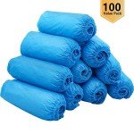 Disposable Non-Slip Shoe Covers - 100 Count