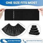 Premium Waterproof Disposable Shoe Covers - 100 Pack