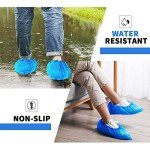 50 Pairs Waterproof Disposable Shoe Covers - Blue