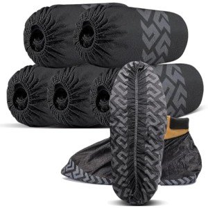 Disposable Shoe Covers - 50 Pack, Non-Slip, Water Resistant
