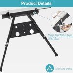 Adjustable Ladder Stabilizer with Tool Tray and Rubber Pads
