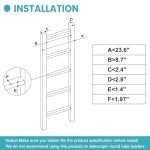 Adjustable Ladder Stabilizer with Tool Tray and Rubber Pads