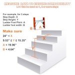 Adjustable Ladder Leveler for Stair Use