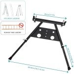 Adjustable Ladder Stabilizer with Tool Tray and Rubber Pads