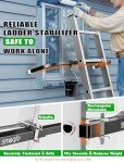 Adjustable Ladder Stabilizer with Anti-Slip Pad