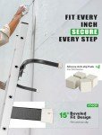 Adjustable Ladder Stabilizer with Anti-Slip Pad