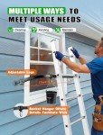 Adjustable Ladder Stabilizer with Anti-Slip Pad