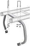 Adjustable Ladder Stabilizer with Surface Protection