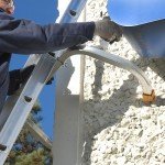 Adjustable Ladder Stabilizer with Surface Protection