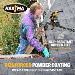 Adjustable Ladder Stabilizer for Roof and Wall