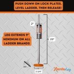 Xtenda-Leg® Ladder Stabilizer with Rubber Feet