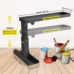 Heavy-Duty Foldable Ladder Stabilizer with Non-Slip Mat