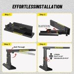 Heavy-Duty Foldable Ladder Stabilizer with Non-Slip Mat