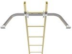 Roof Ladder Stabilizer with Non-Slip Rubber Base