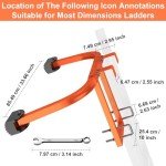 Heavy Duty Ladder Stabilizer with Non-Slip Grip