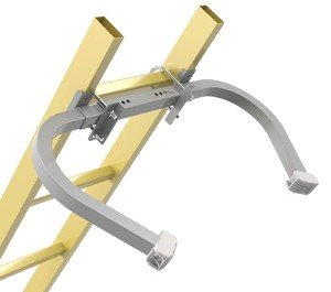 C-Shaped Ladder Stabilizer with Roof Hook