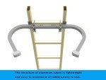 C-Shaped Ladder Stabilizer with Roof Hook