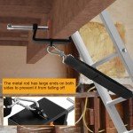 Ladder Stabilizer with Adjustable Straps and Anchor