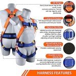 Safety Harness Fall Protection Kit with Shock Absorber