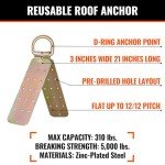 50’ Roofer's Safety Bucket Kit with Harness & Anchor