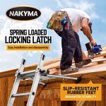 Adjustable Ladder Stabilizer for Roof and Wall