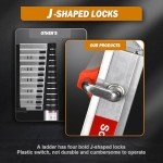 Soctone 17 Ft A-Frame Ladder with Stabilizer