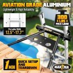 Adjustable Ladder Stabilizer for Roof and Wall