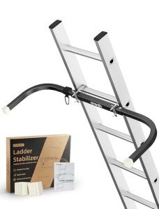 Adjustable Ladder Stabilizer with Anti-Slip Pad