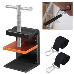 Ladder Stabilizer with Adjustable Straps and Anchor
