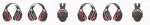 Peltor X3A Over-The-Head Earmuffs, NRR 28 dB