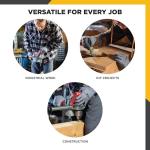 Wells Lamont 5-Pair Nitrile Work Gloves - Large