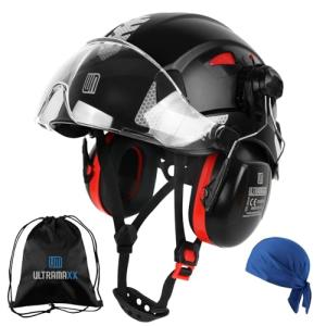 Safety Helmet with Visor and Ear Protection