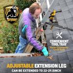 Adjustable Ladder Stabilizer for Safe Roof Access
