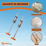 Xtenda-Leg Ladder Leveler with Rubber Feet
