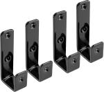 Heavy Duty Black Metal Bunk Bed Ladder Hooks