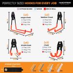 Heavy Duty Wall Mount Garage Hooks for Storage